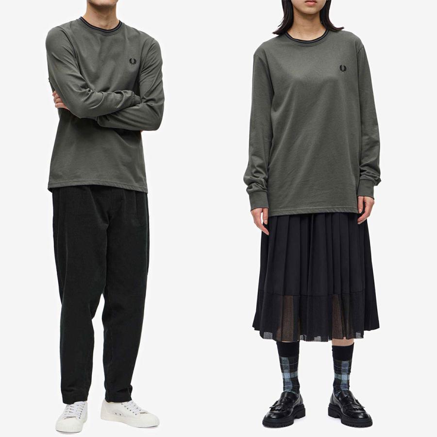 フレッドペリー ツイン ティップド Tシャツ 長袖 FRED PERRY M9602 メンズ レディース リンガーTシャツ｜cocochiya｜14