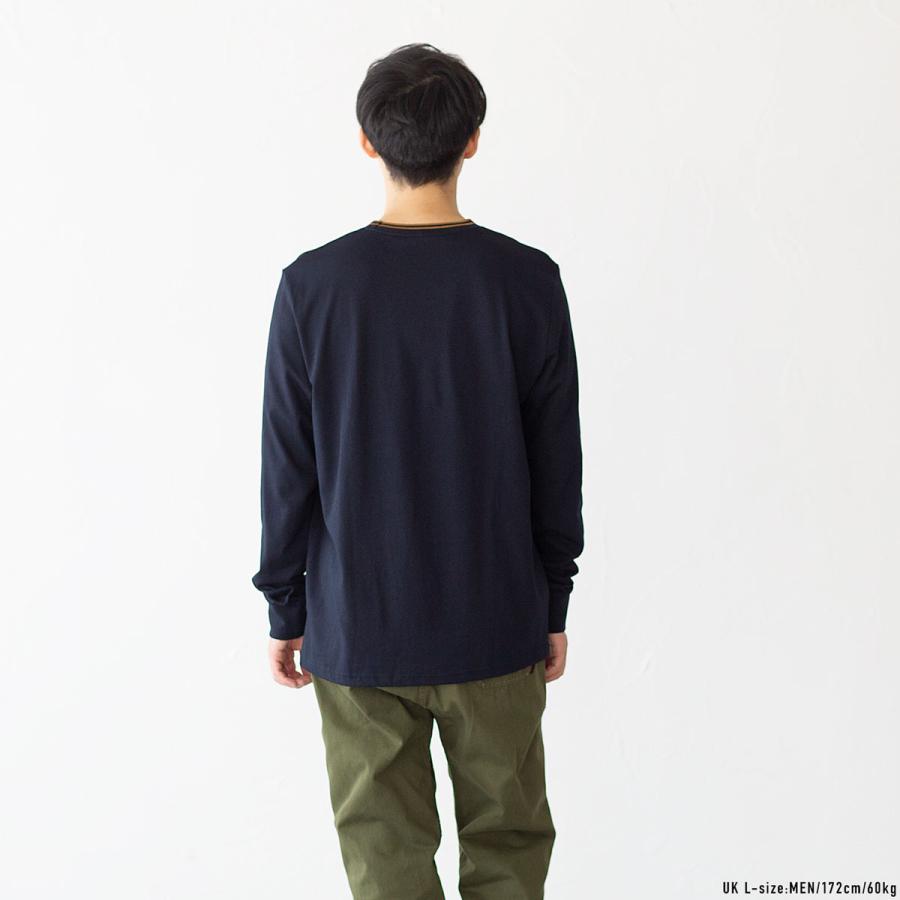 フレッドペリー ツイン ティップド Tシャツ 長袖 FRED PERRY M9602 メンズ レディース リンガーTシャツ｜cocochiya｜10