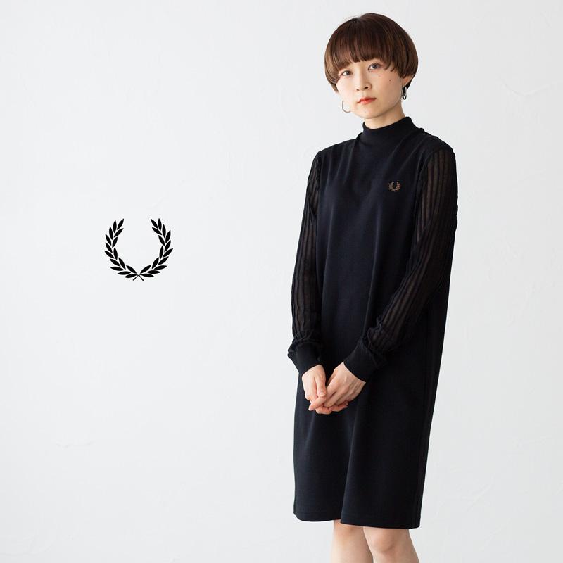 FRED PERRY フレッドペリー シアー スリーブ モックネック FRED PERRY フレッドペリー シアー スリーブ モックネック