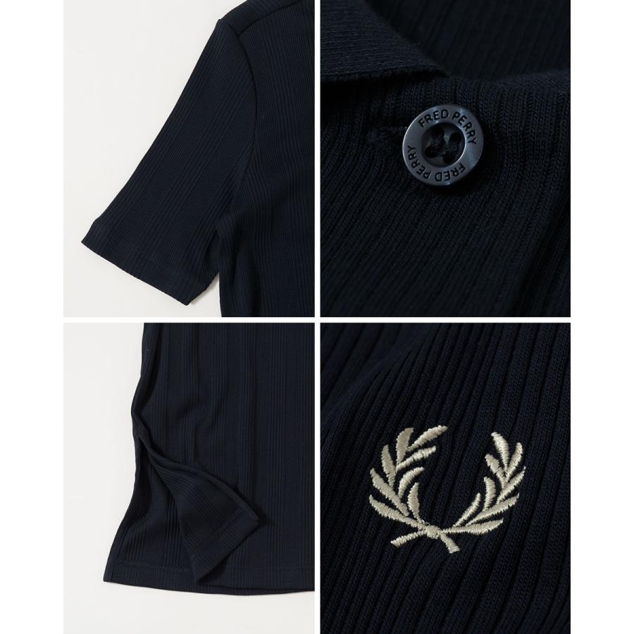 FRED PERRY フレッドペリー リブ ポロ シャツ ドレス D9169 FRED PERRY フレッドペリー リブ ポロ シャツ ドレス D9169
