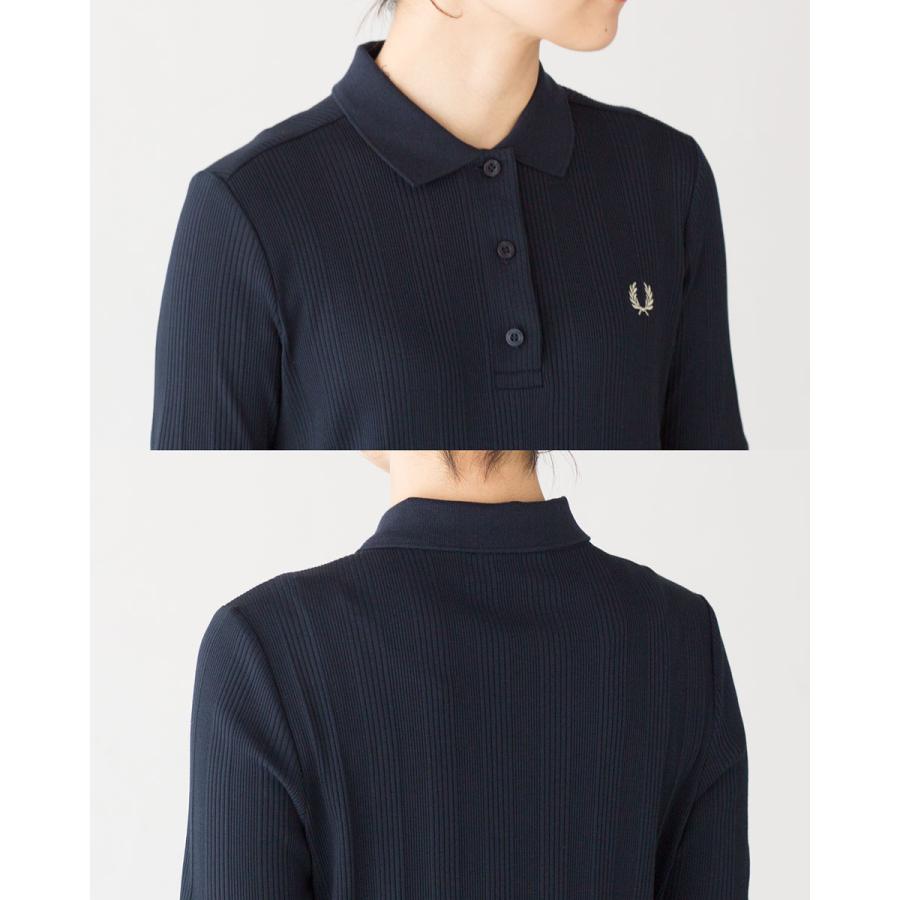 FRED PERRY フレッドペリー リブ ポロ シャツ ドレス D9169 FRED PERRY フレッドペリー リブ ポロ シャツ ドレス D9169