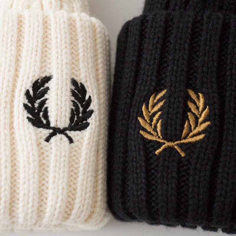 FRED PERRY（フレッドペリー） ショート リブ ビーニー C3110 コットン