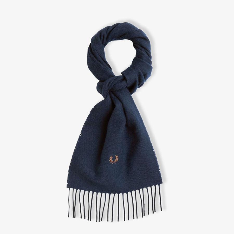 FRED PERRY フレッドペリー マフラー ラムウール スカーフ C4126 FRED PERRY フレッドペリー マフラー ラムウール スカーフ C4126