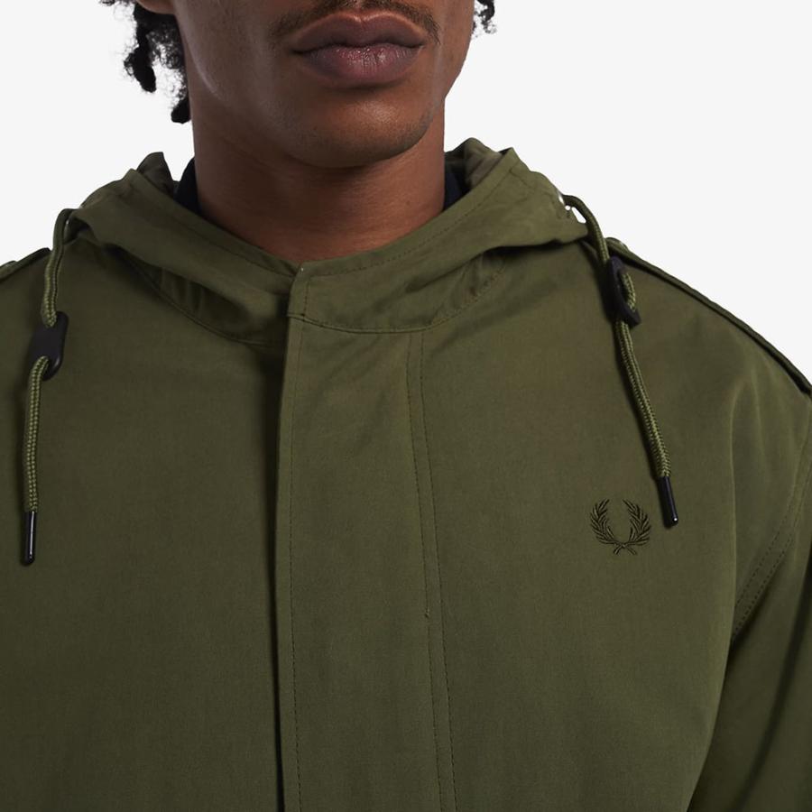 極美品　フレッドペリー　モッズコート　キルティング　切替　カーキ　UK10　L フィッシュテールパーカ | FRED PERRY JAPAN | フレッドペリー