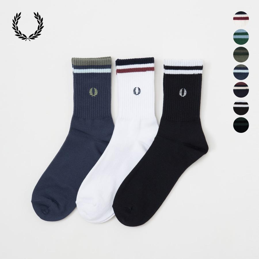 FRED PERRY（フレッドペリー） ティップド ショート ソックス 日本製