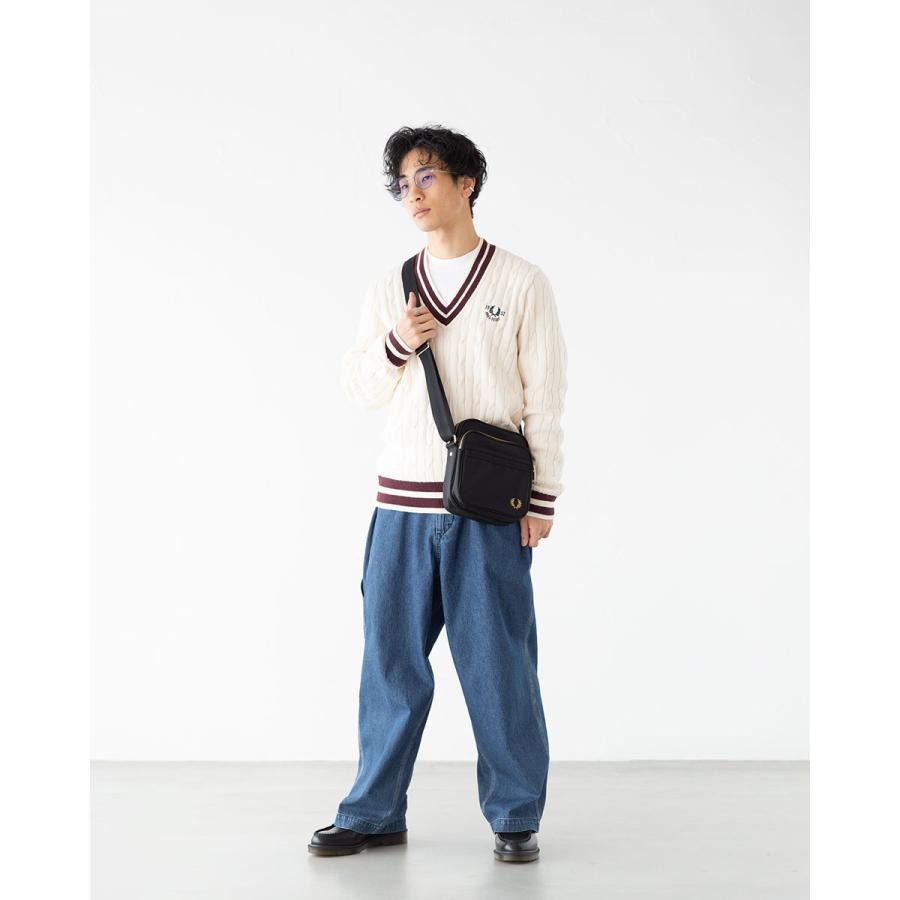 フレッドペリー FRED PERRY テクスチャードナイロンサイドバッグ FRED PERRY（フレッドペリー） テクスチャー ナイロン サイドバッグ