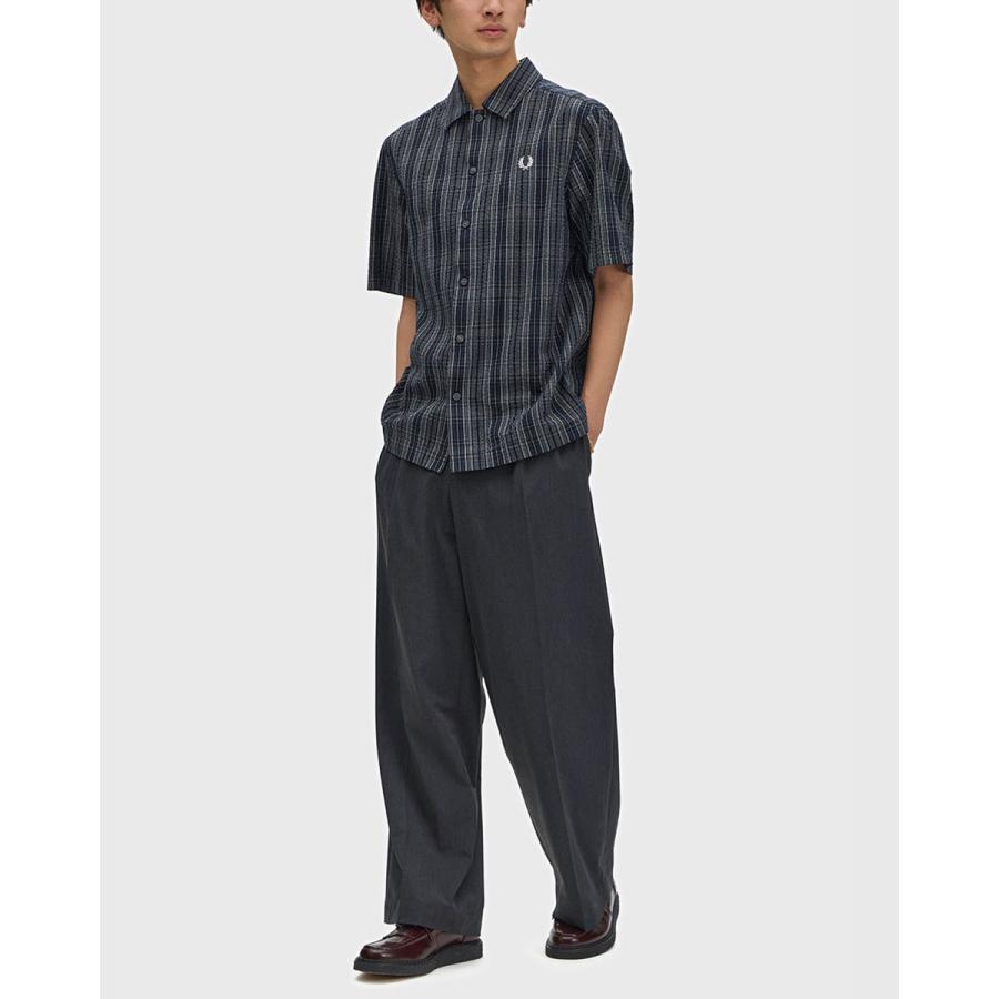 FRED PERRY（フレッドペリー） シアサッカー チェック シャツ FRED