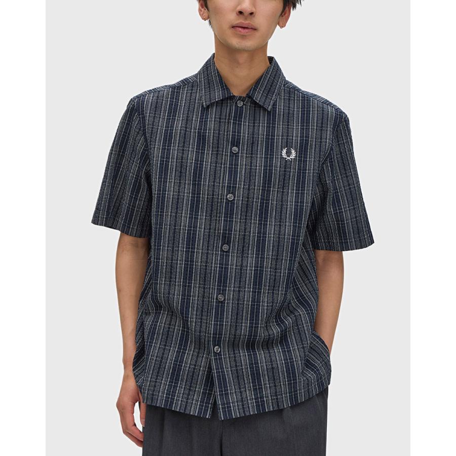 FRED PERRY（フレッドペリー） シアサッカー チェック シャツ FRED