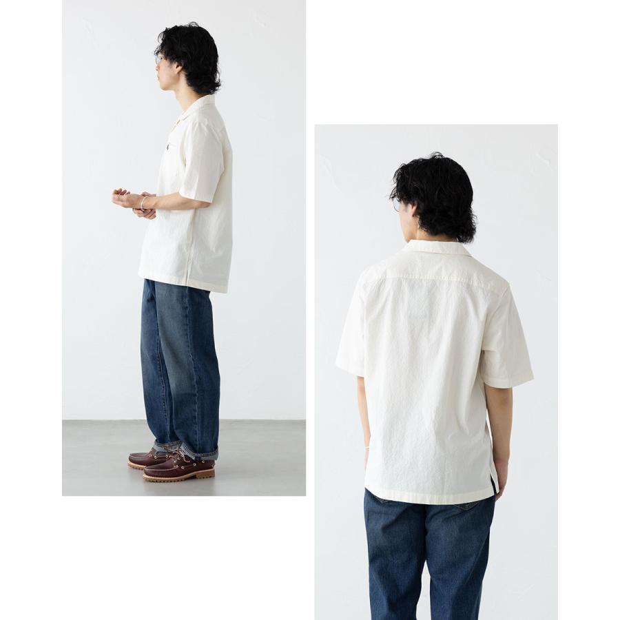FRED PERRY（フレッドペリー） シアサッカー リビアカラー シャツ FRED