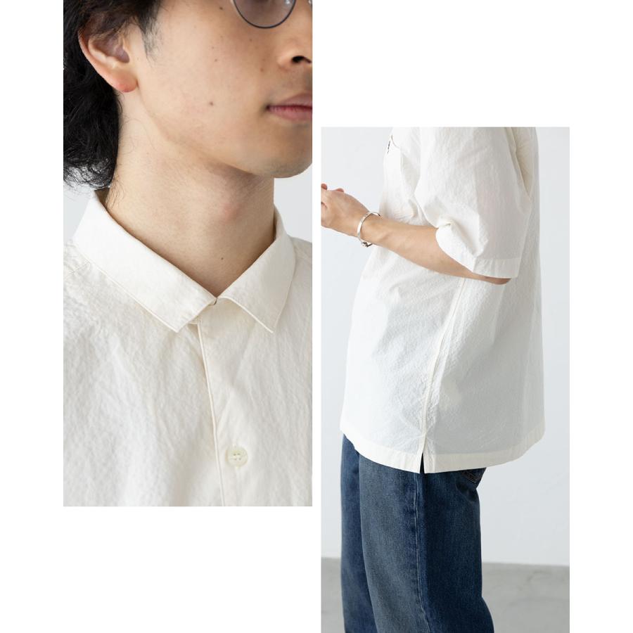 FRED PERRY（フレッドペリー） シアサッカー リビアカラー シャツ FRED