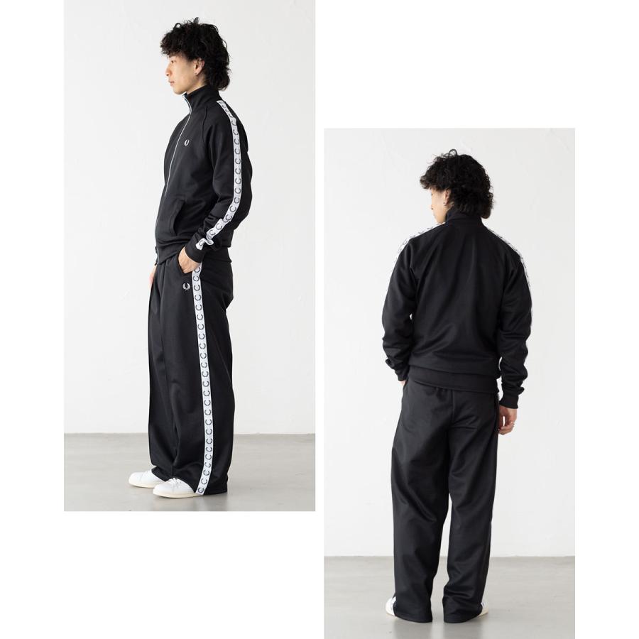 FRED PERRY（フレッドペリー） ジャージ ワイドレッグ トラックパンツ