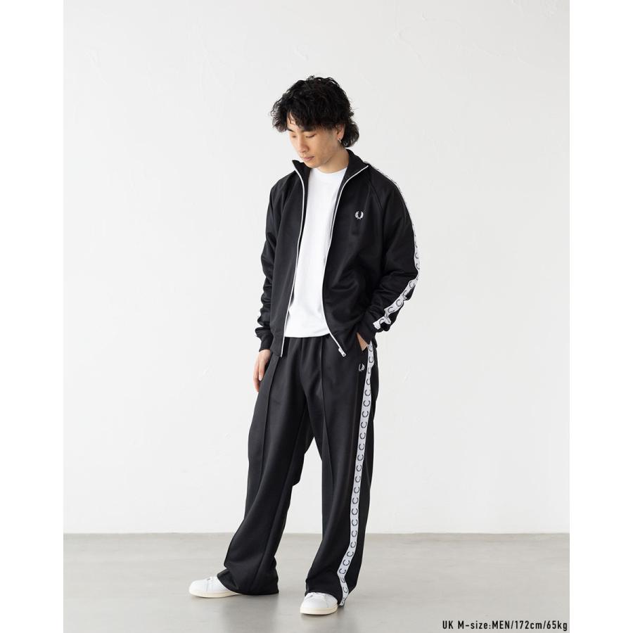 FRED PERRY（フレッドペリー） ジャージ ワイドレッグ トラックパンツ