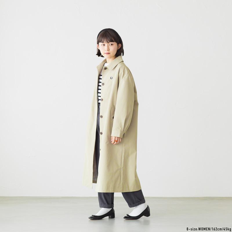 FRED PERRY フレッドペリー レディース オーバーコート F6361 FRED PERRY フレッドペリー レディース オーバーコート F6361