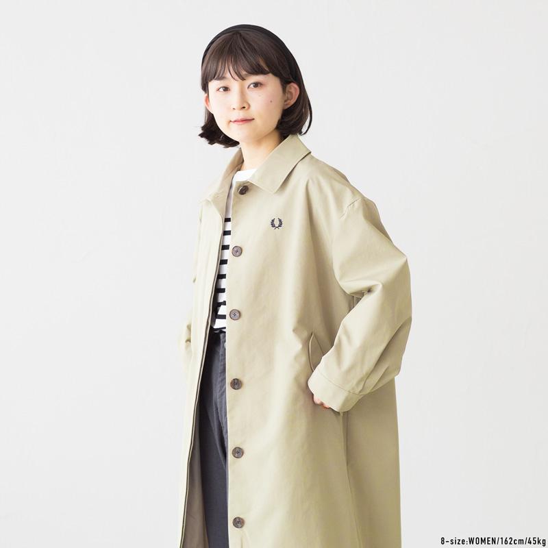 FRED PERRY フレッドペリー レディース オーバーコート F6361 FRED PERRY フレッドペリー レディース オーバーコート F6361