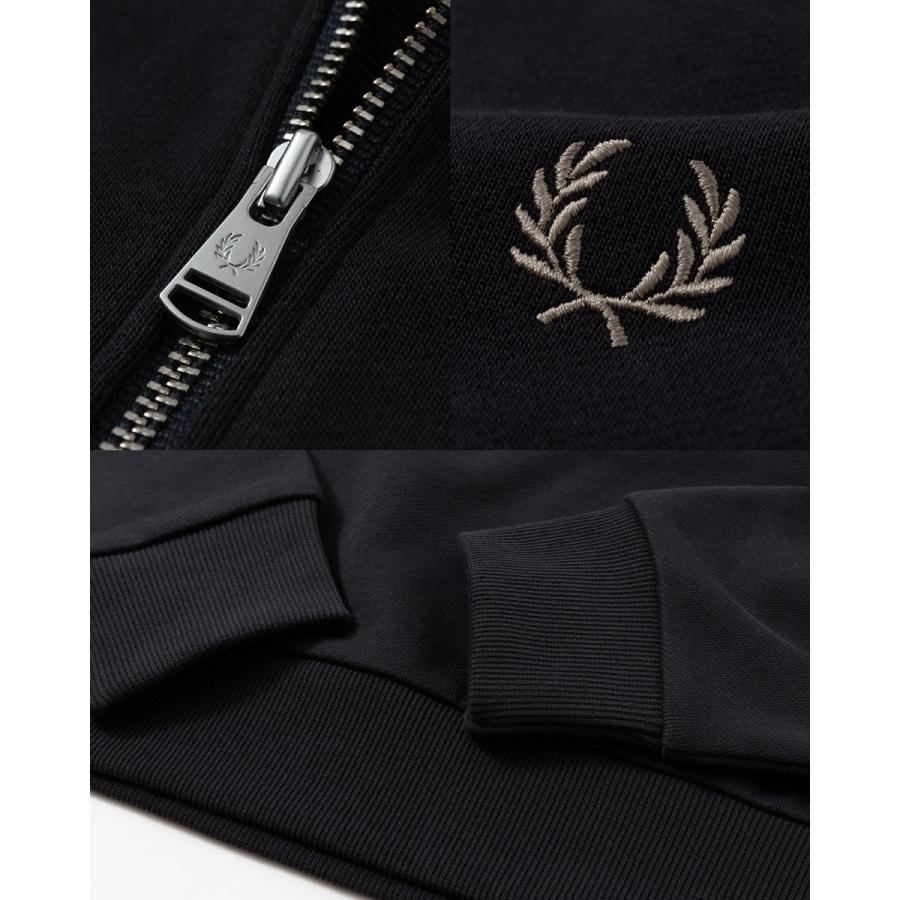 FRED PERRY（フレッドペリー） ジップ ネック カラー スウェットシャツ