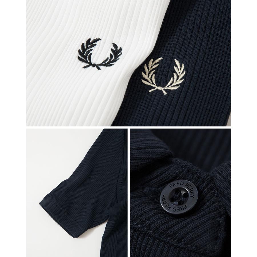 FRED PERRY（フレッドペリー） リブ ポロ シャツ 半袖 FRED PERRY