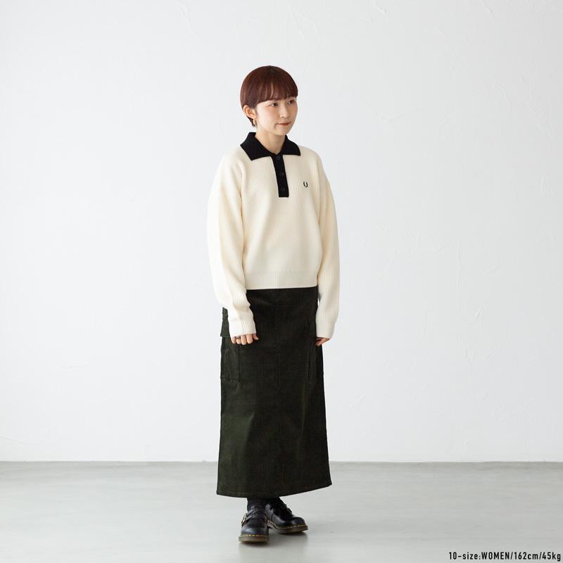 フレッドペリー  FRED PERRY ニット シャツ K6121 レディース セーター ニット ポロシャツ｜cocochiya｜03