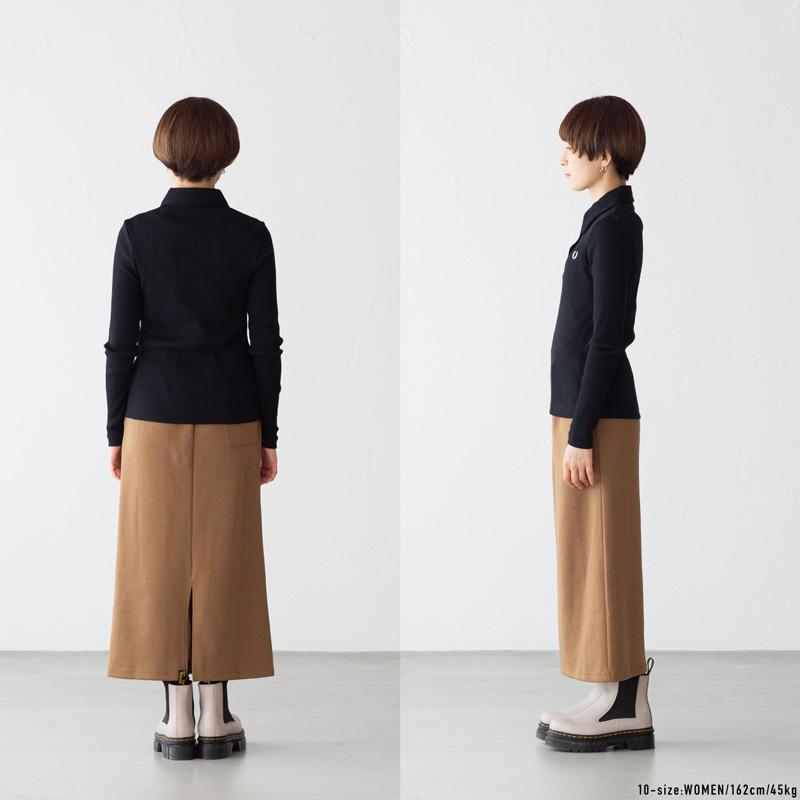 フレッドペリー FRED PERRY リブ ロングスリーブ ポロシャツ FRED PERRY フレッドペリー ロング スリーブ リブ ポロシャツ