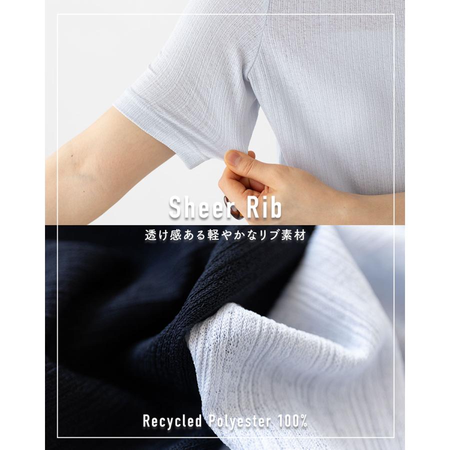 FRED PERRY（フレッドペリー） ボタン スルー シアー リブ ポロシャツ