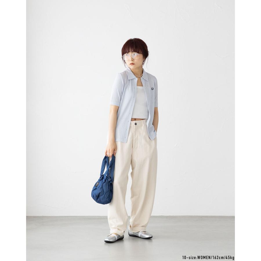 FRED PERRY（フレッドペリー） ボタン スルー シアー リブ ポロシャツ