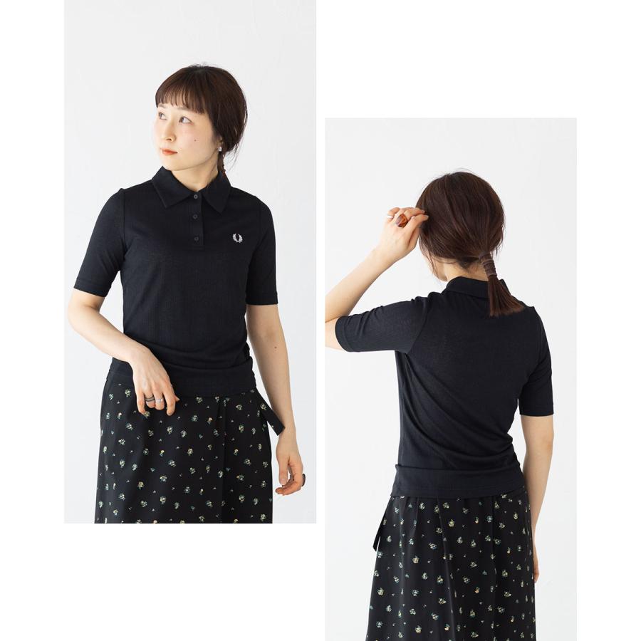 FRED PERRY（フレッドペリー） シアー リブ ポロシャツ FRED PERRY