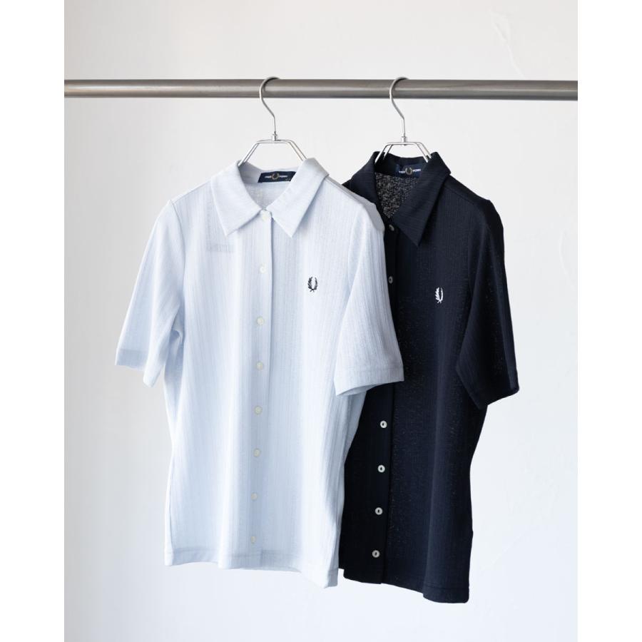 FRED PERRY（フレッドペリー） ボタン スルー シアー リブ ポロシャツ