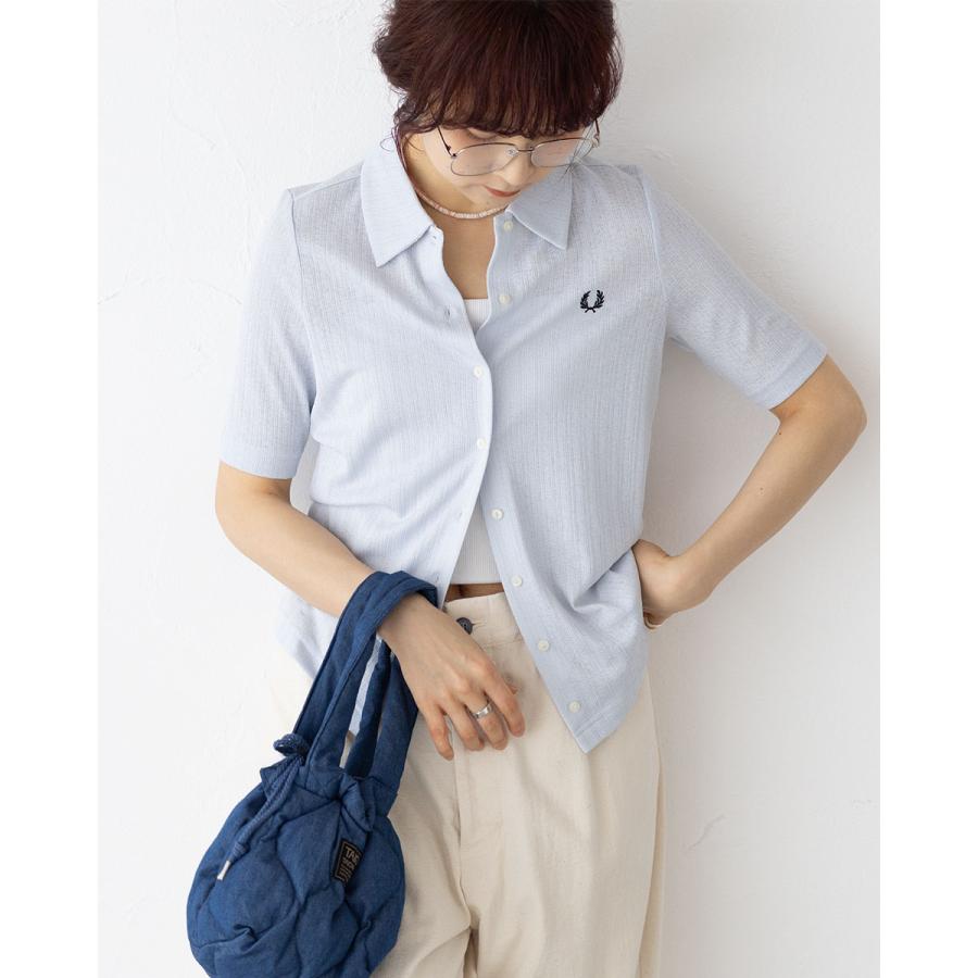 FRED PERRY（フレッドペリー） ボタン スルー シアー リブ ポロシャツ