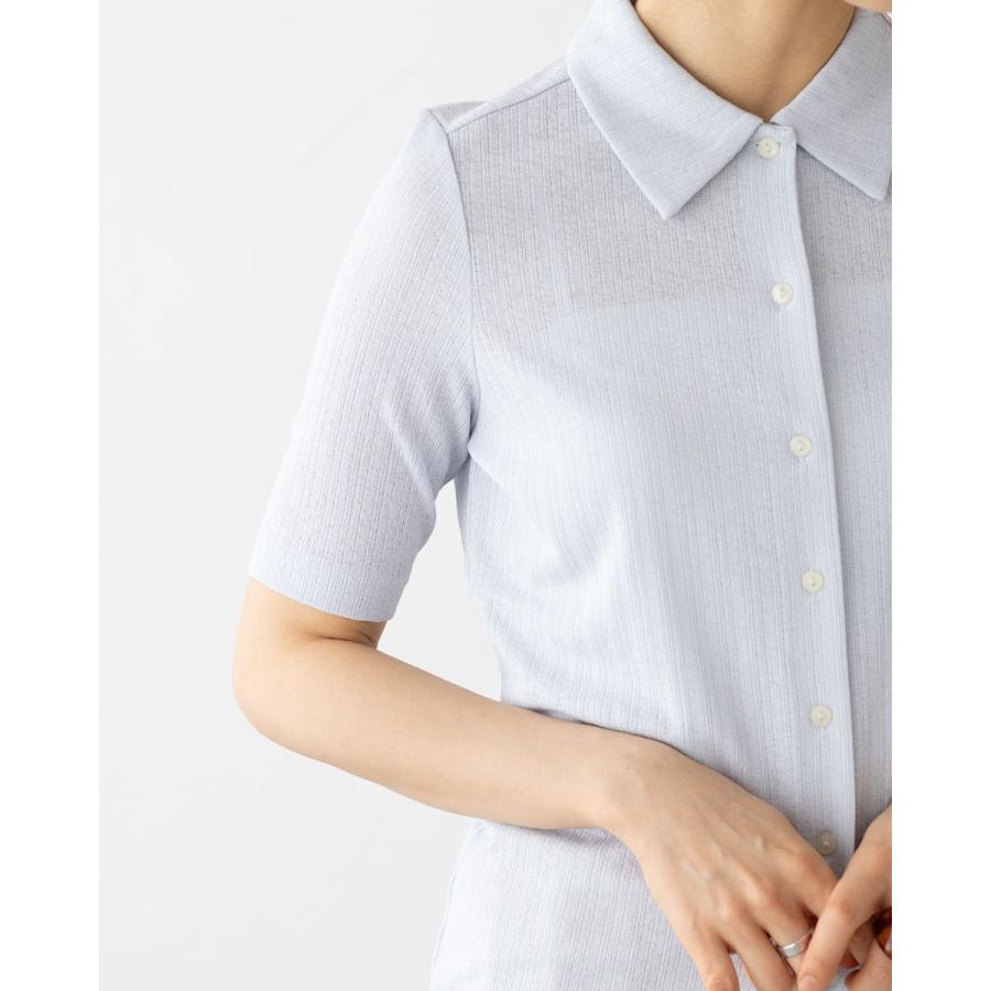 FRED PERRY（フレッドペリー） ボタン スルー シアー リブ ポロシャツ