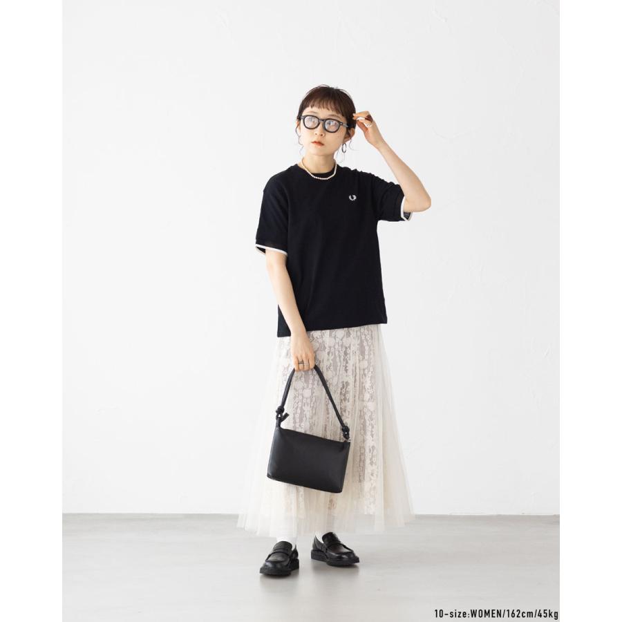 FRED PERRY（フレッドペリー） メッシュカフ ピケ Tシャツ FRED PERRY