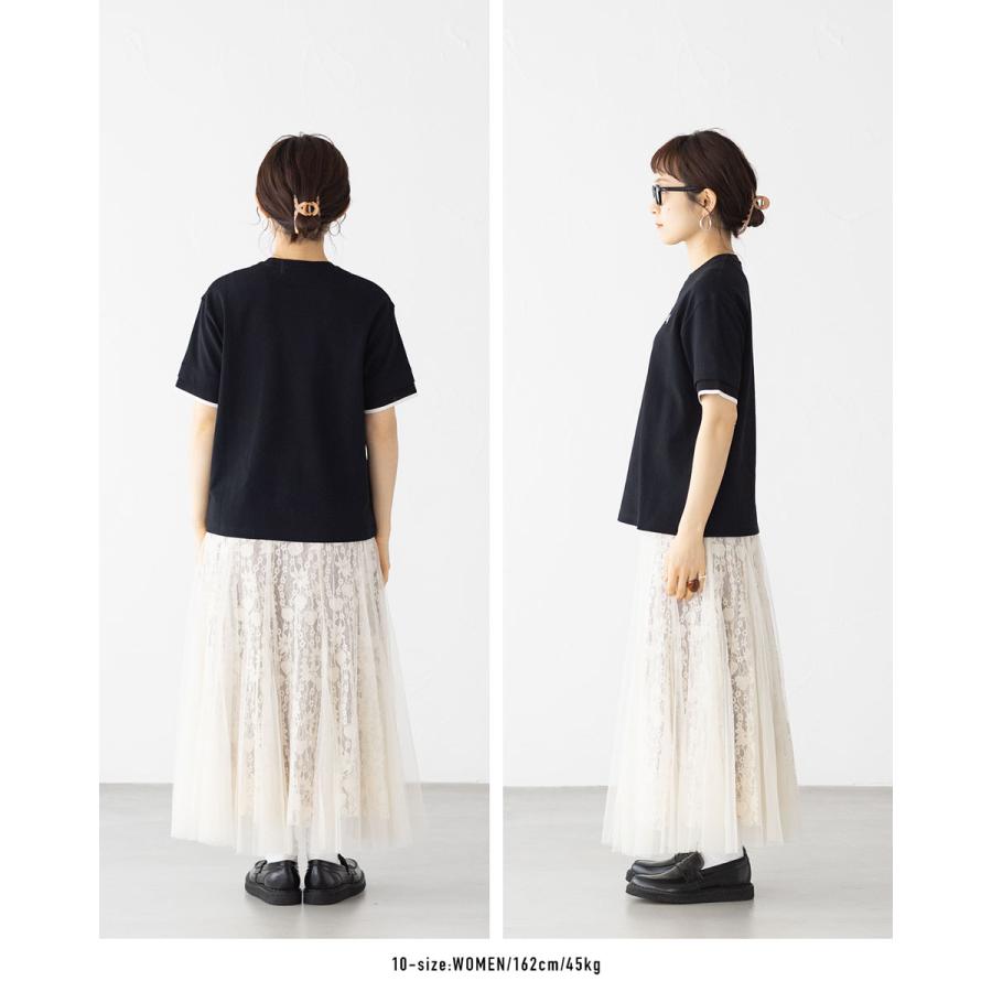 FRED PERRY（フレッドペリー） メッシュカフ ピケ Tシャツ FRED PERRY
