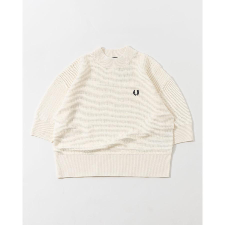 FRED PERRY フレッドペリー テクスチャード ハイネック 半袖