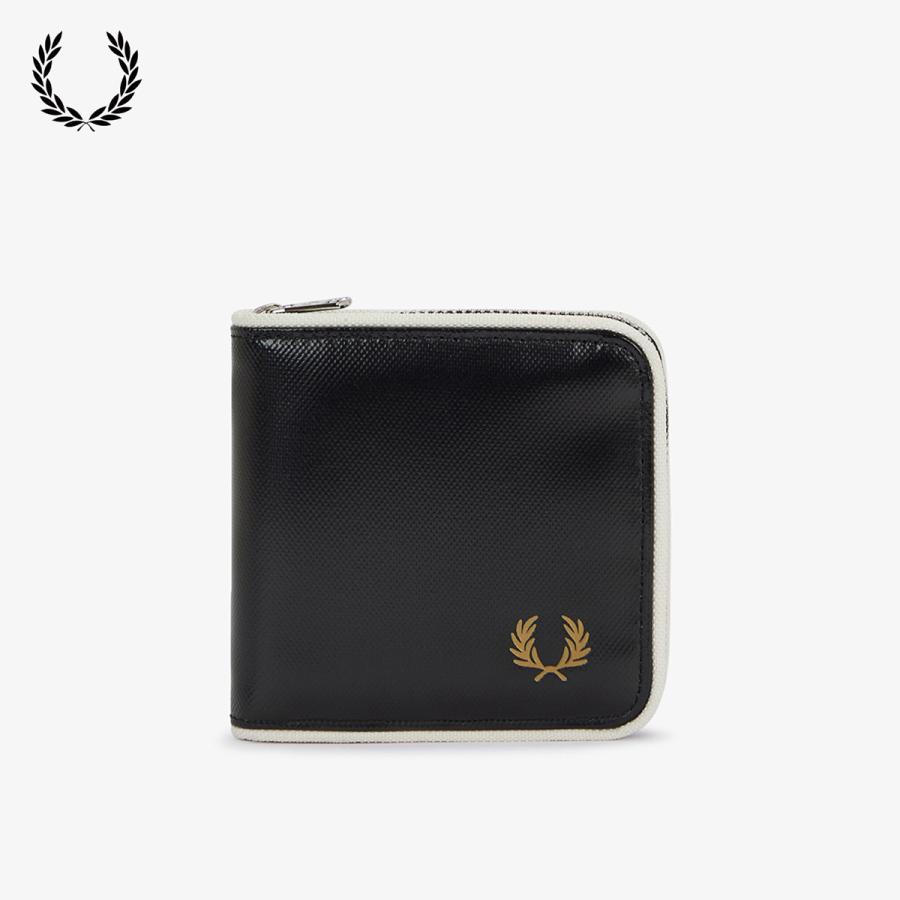 フレッドペリー FRED PERRY クラシック ジップ アラウンド ウォレット L1195 二つ折り小型 財布 ミニウォレット | FRED PERRY