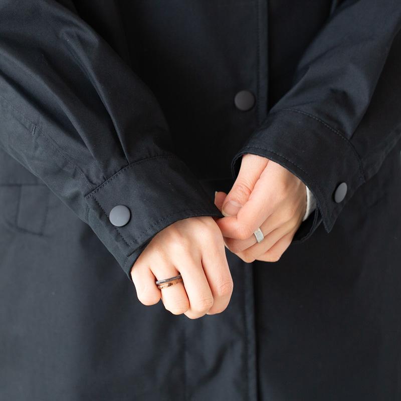 【美品】フレッドペリー/オーバーコート/ピーチコットン/ロングコート/ブラック Overcoat - F6355｜フレッドペリーの通販｜&mall（アンドモール）三井