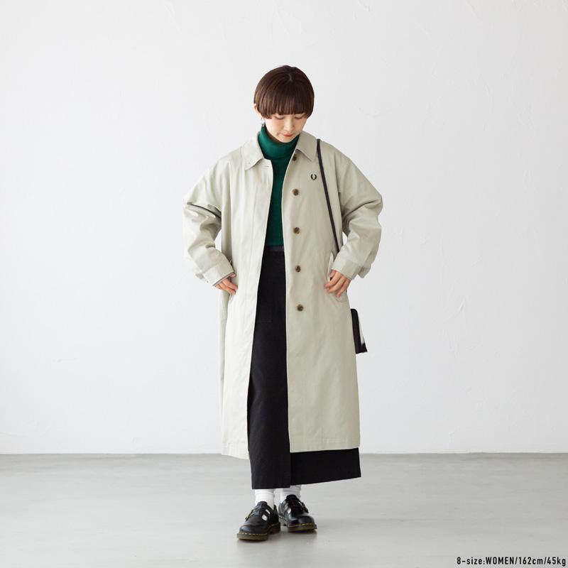 FRED PERRY フレッドペリー レディース オーバーコート F6365 FRED PERRY フレッドペリー レディース オーバーコート F6365