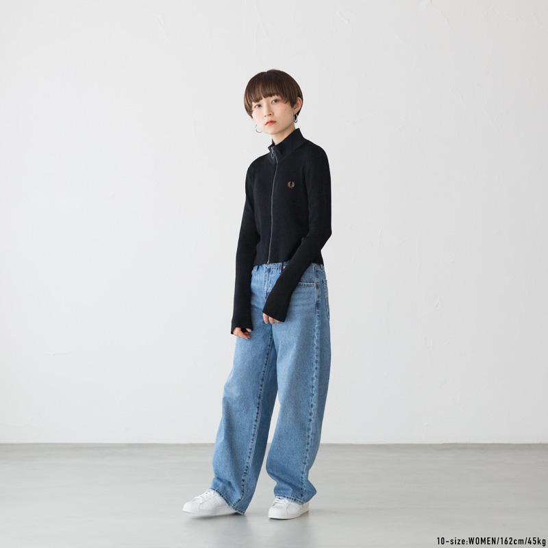 FRED PERRY フレッドペリー レディース リブ ジップ スルー