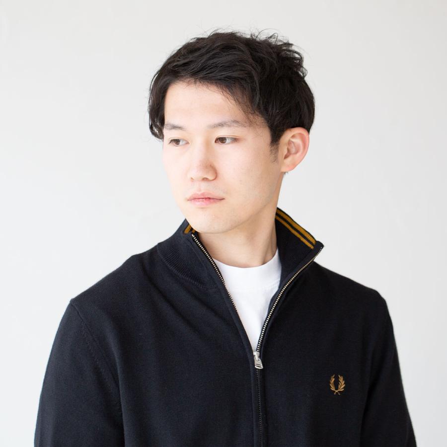 フレッドペリー クラシック ジップ スルー カーディガン FRED PERRY K4534 メンズ｜cocochiya｜09