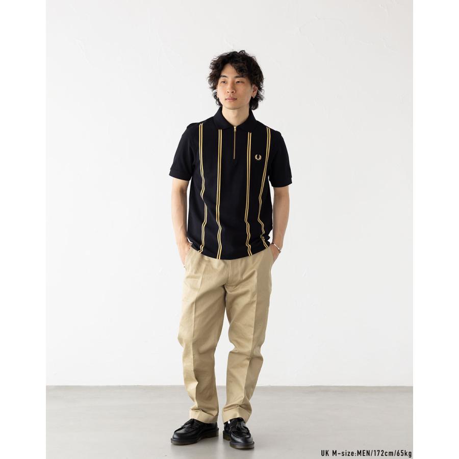 FRED PERRY（フレッドペリー） バーティカル ストライプ ポロシャツ