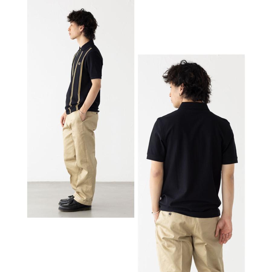 FRED PERRY（フレッドペリー） バーティカル ストライプ ポロシャツ