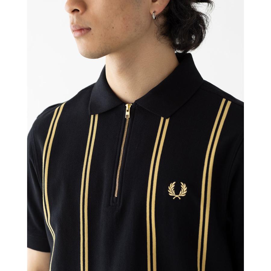 FRED PERRY（フレッドペリー） バーティカル ストライプ ポロシャツ