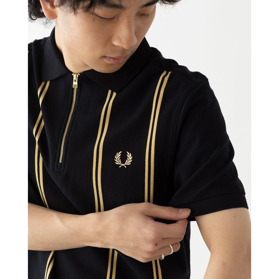 FRED PERRY（フレッドペリー） バーティカル ストライプ ポロシャツ