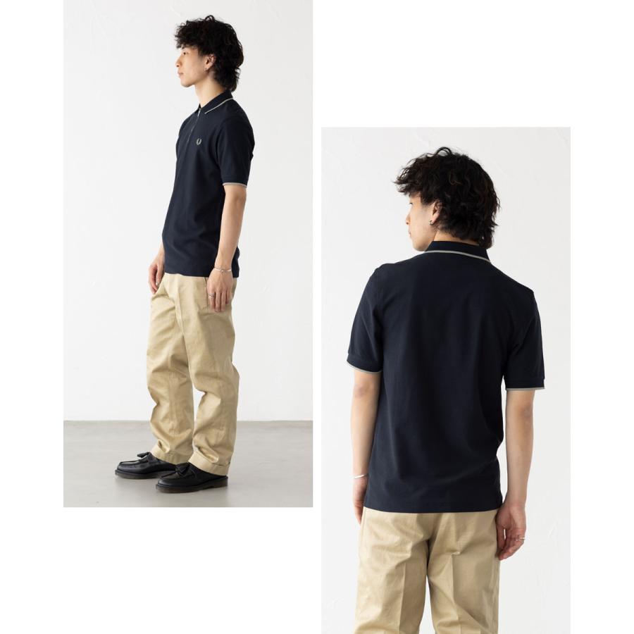 FRED PERRYクールグレーポイントポロシャツ 中古・古着通販】FRED PERRY (フレッドペリー) 半袖ポロシャツ グレー