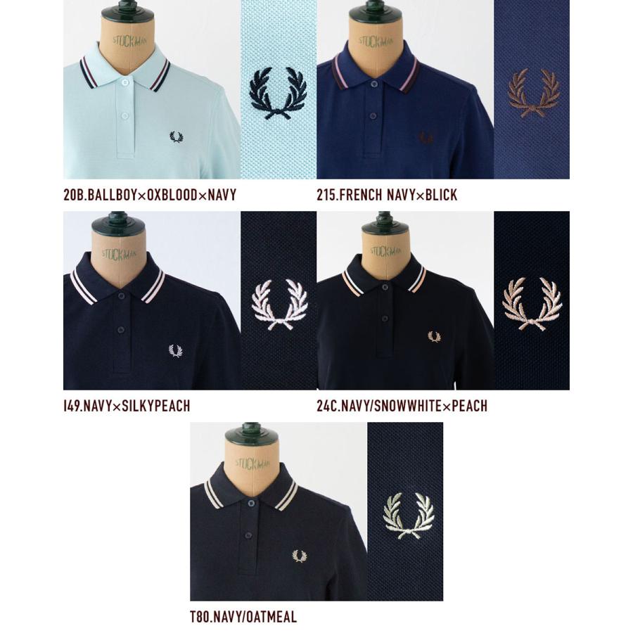 フレッドペリー ポロシャツ G3600 ティップラインポロ FRED PERRY レディース ツインティップドの画像