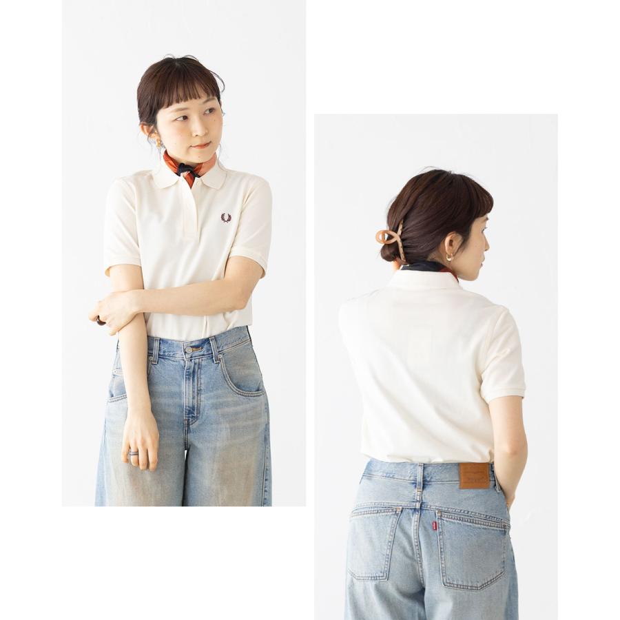 【美品】FRED PERRY鹿の子ポロシャツ 半袖 FRED PERRY（フレッドペリー） ポロシャツ 半袖 ツイン ティップド