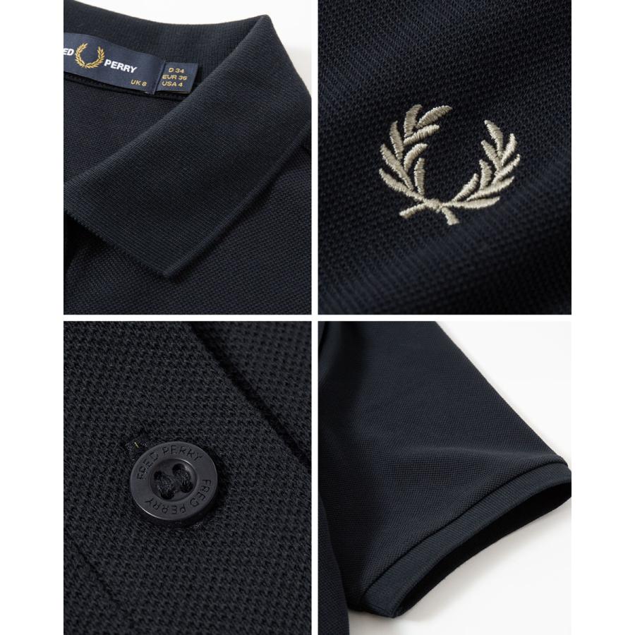 【美品】FRED PERRY ネイビーポロシャツ UK 10 レディース FRED PERRY（フレッドペリー） ポロシャツ ポロ 新色先行予約受付中