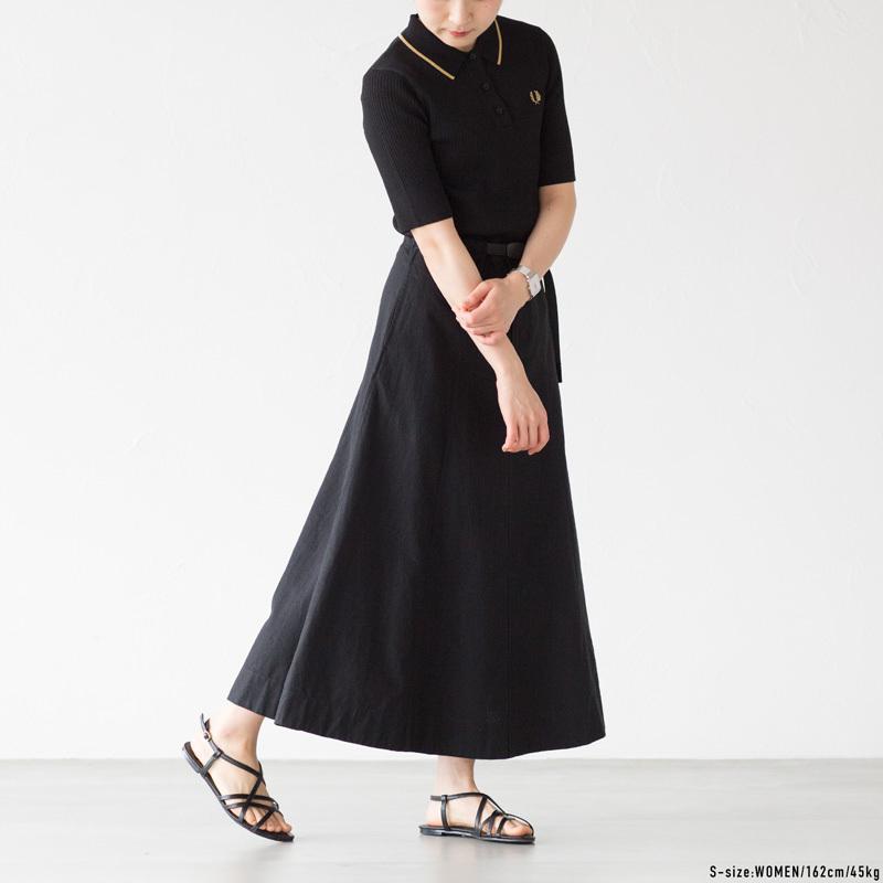 美品✨グラミチ　リネンフォルサムスカート コットンリネン　ロングスカート　フレア 美品✨グラミチ リネンフォルサムスカート コットンリネン