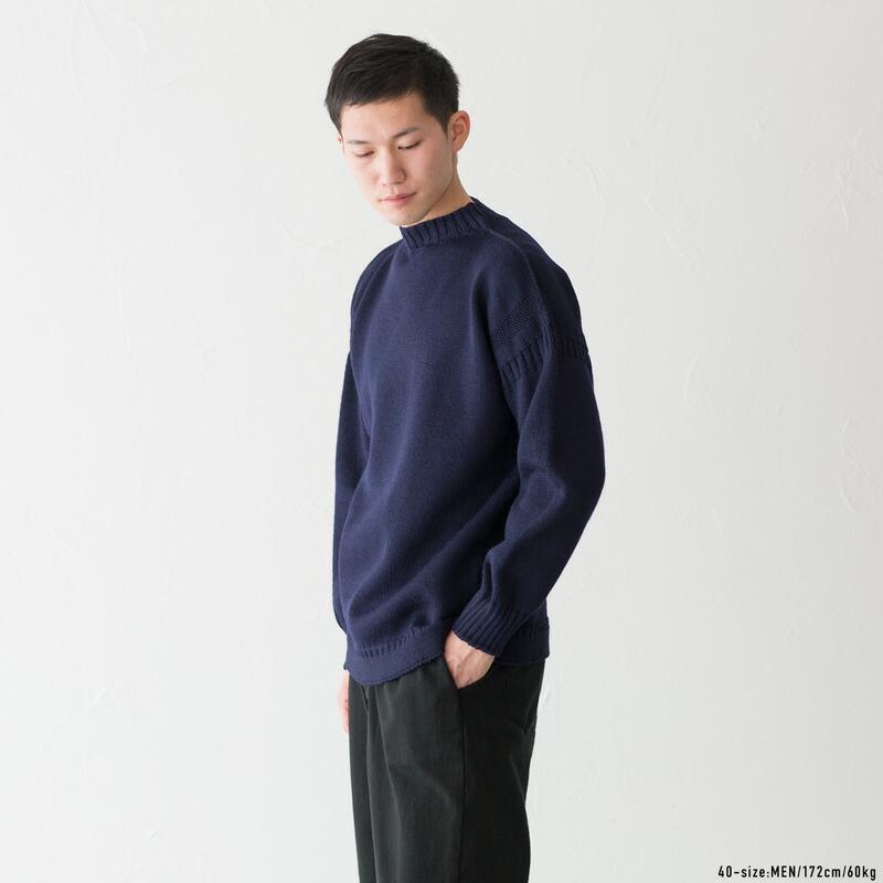 英国製】 ガンジーウーレンズ ガンジーセーター GUERNSEY WOOLLENS 