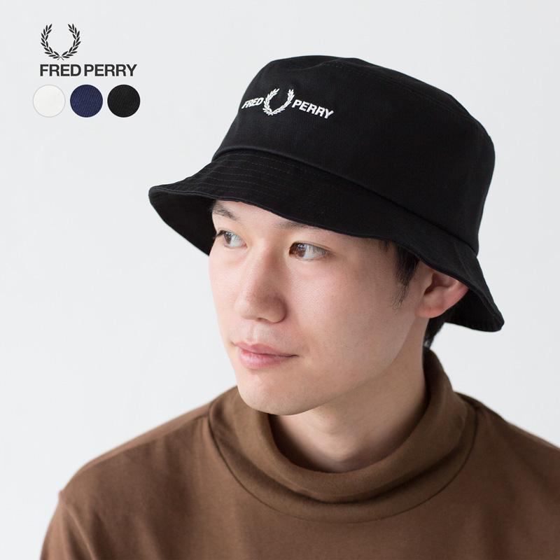 FRED PERRY フレッドペリー バケットハット 帽子 ツイル HW4631 FRED PERRY フレッドペリー バケットハット 帽子 ツイル HW4631