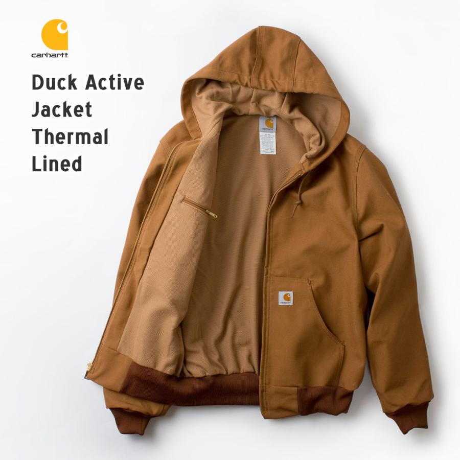 カーハート アクティブ ジャケット J131 サーマル裏地 パーカー  