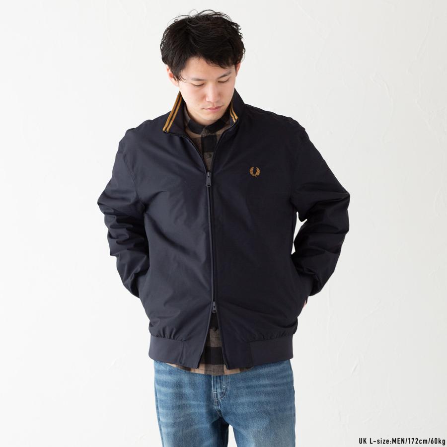 FRED PERRY ザ ブレンサム ジャケット　ナイロンジャケット　人気　黒 FRED PERRY（フレッドペリー） ブルゾン アウター Brentham Jacket
