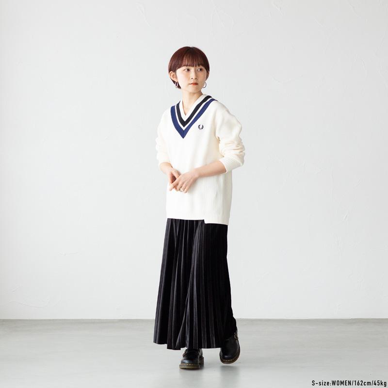 FRED PERRY フレッドペリー チルデン セーター K4536 ストライプ FRED PERRY フレッドペリー チルデン セーター K4536 ストライプ
